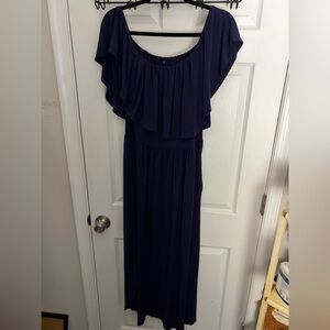 Amazon Women's Maxi Dress in Deep Blue